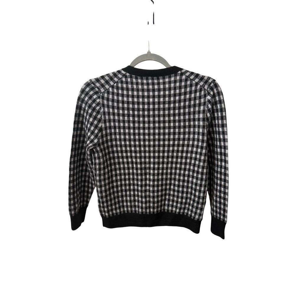 JCrew Collection Gingham Italian Cashmere Sweater - Small - Picture 3 of 4